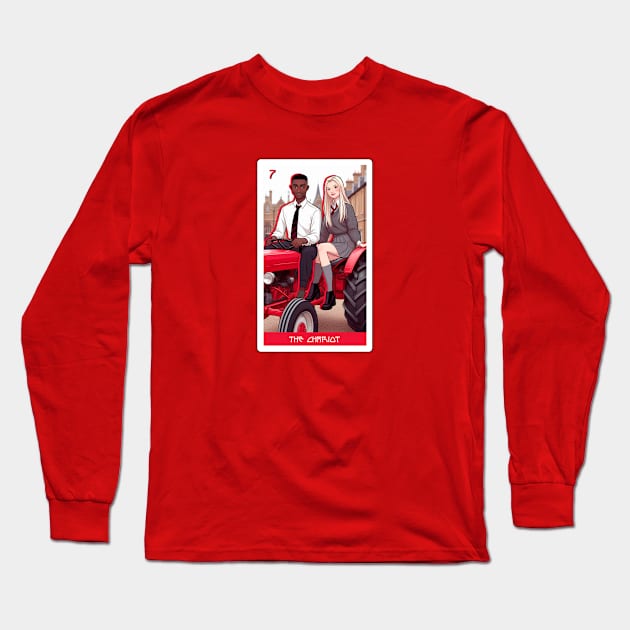 the chariot - house of anubis tarot card Long Sleeve T-Shirt by sadieillust